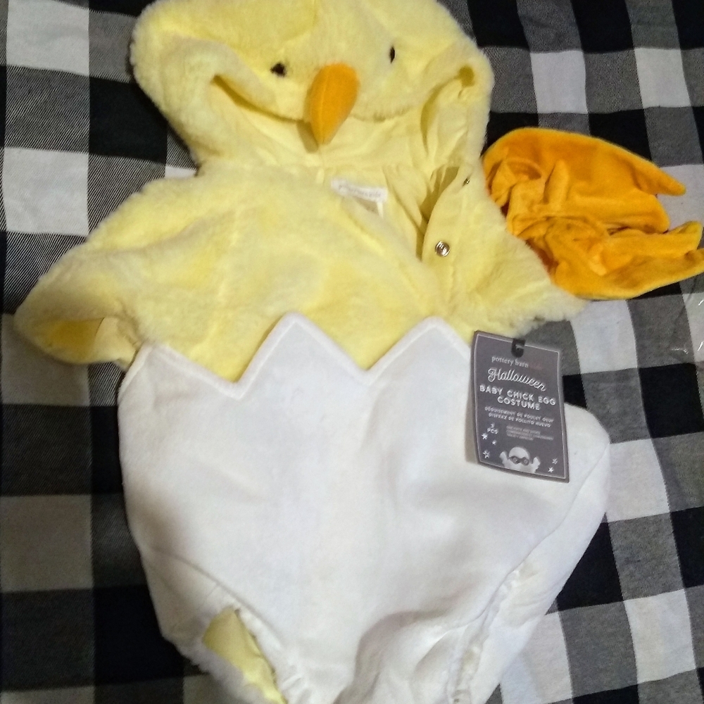 NWT Pottery Barn baby chick Halloween costume 0-6m
